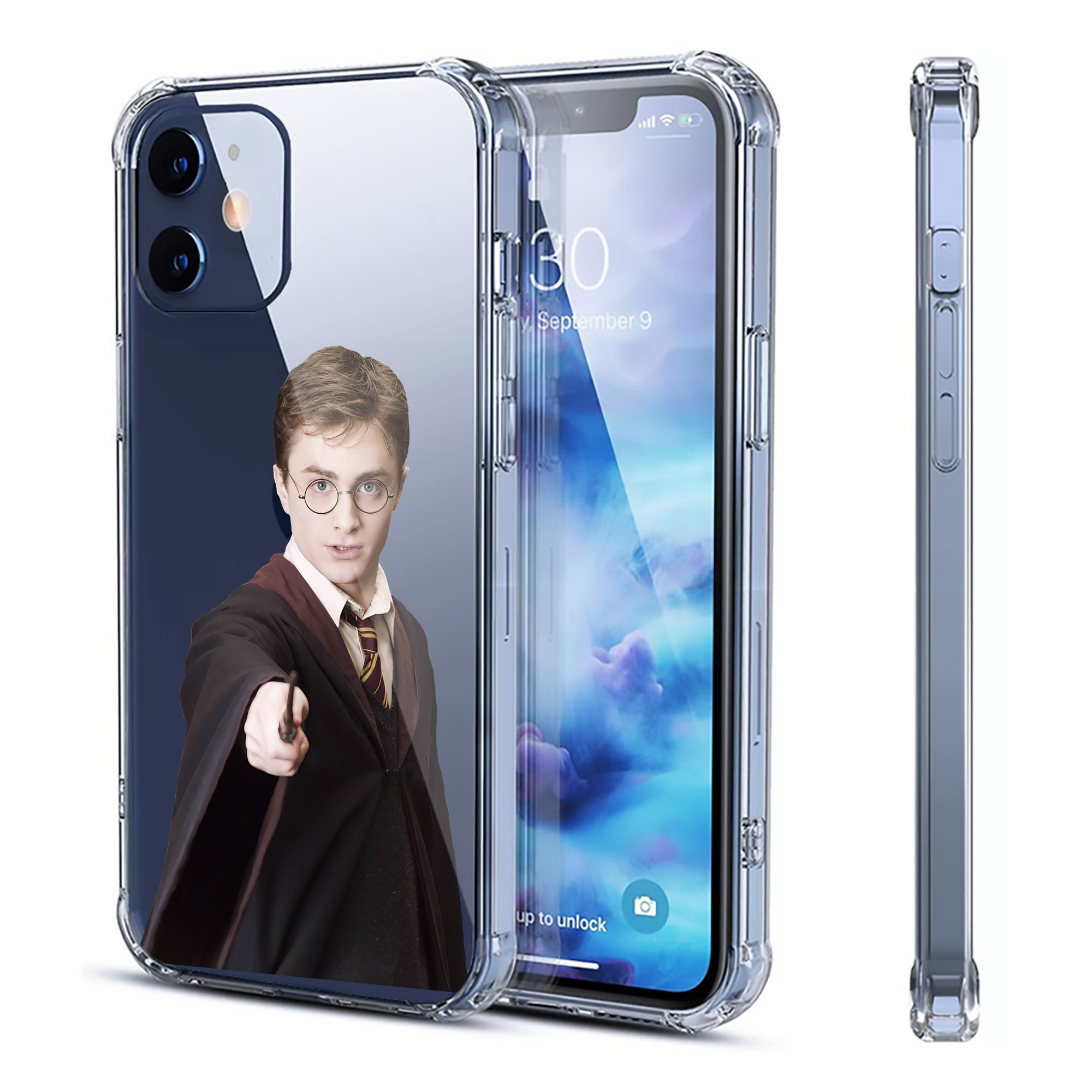 （画像用） Harry Potter ハリー・ポッターシリーズ 【iPhone 12シリーズ対応】透明スマホケース（クリアソフトケース）